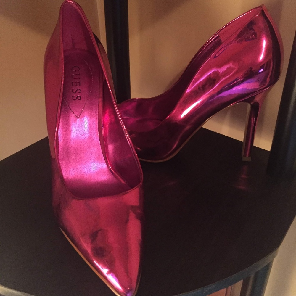 Guess Pink Mirror Women's Shoes